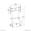 Neomounts NS-M3800Must TV-käru 60-100 tolli