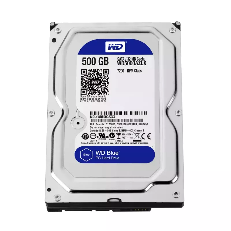 WESTERN DIGITAL kõvaketas - Wd Blue WD5000AZLX - 500GB - SATA 3.5in - 7200rpm - 32MB puhver