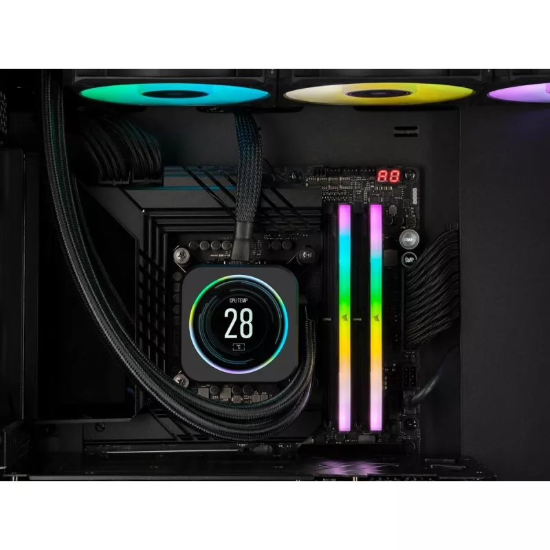 CORSAIR mälu 32 GB DDR5 (2 x 16 GB) Dram 6000 MT/s CL36 mälukomplekt Vengeance RGB must