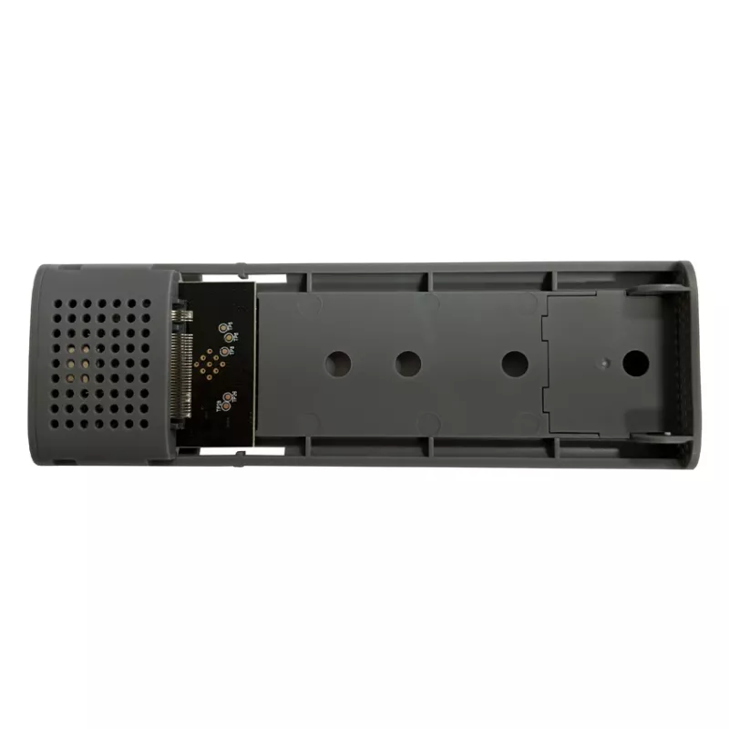 LC-POWER M.2 SSD-korpus (NVMe ja SATA), USB 3.2 Gen 2x1, must – LC-M2-C-MULTI