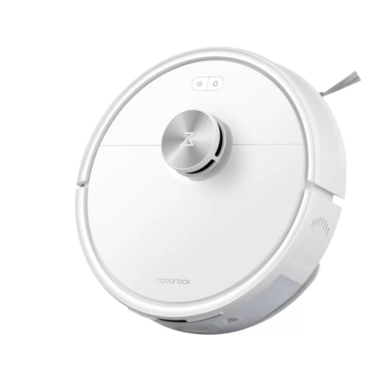 Robotorobotolmuimeja Roborock Q7 TF+ — tolmukotivaba, LiDAR-navigatsioon, märgpühkimine, automaatne baasjaam (laadimine ja puhastus), valge