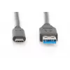 DIGITUS ASSMANN USB USB-C ühenduskaabel, tüüp C kuni A M/M, 1m Super Speed Must