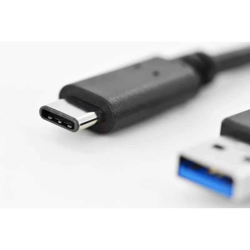 DIGITUS ASSMANN USB USB-C ühenduskaabel, tüüp C kuni A M/M, 1m Super Speed Must