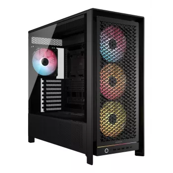 Arvuti korpus CORSAIR FRAME 5000D RS ARGB Midi Tower Must — ATX, toetab 3x140mm esiventilaatoreid, 2.5/3.5-tolliseid draive