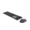DELL Pro Plus klaviatuur ja hiir - KM7321W - saksa (QWERTZ), täissuuruses (100%), juhtmevaba, RF juhtmevaba + Bluetooth, QWERTZ, hall, titaan, hiir kaasas