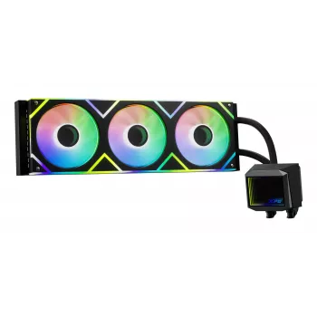XPG LEVANTE II 360 Must, kõik-ühes vedelikjahutus, 12 cm, must