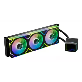 XPG LEVANTE II 360 Must, kõik-ühes vedelikjahutus, 12 cm, must