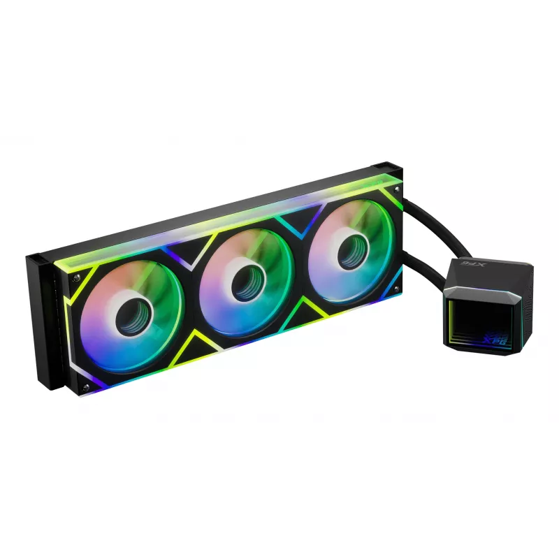 XPG LEVANTE II 360 Must, kõik-ühes vedelikjahutus, 12 cm, must