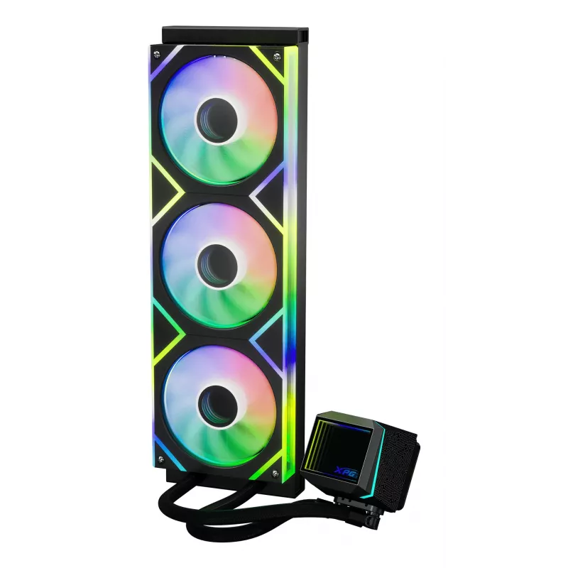 XPG LEVANTE II 360 Must, kõik-ühes vedelikjahutus, 12 cm, must
