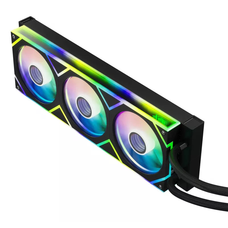 XPG LEVANTE II 360 Must, kõik-ühes vedelikjahutus, 12 cm, must
