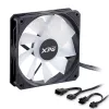 XPG VENTO R 120 ARGB PWM Must, Ventilaator, 12 cm, 300 RPM, 1600 RPM, Must