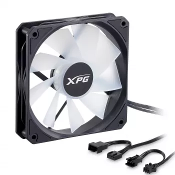 XPG VENTO R 120 ARGB PWM Must, Ventilaator, 12 cm, 300 RPM, 1600 RPM, Must
