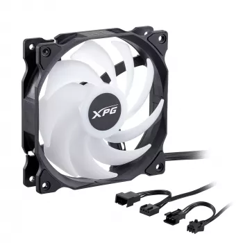 XPG VENTO 120 ARGB PWM Must, Ventilaator, 12 cm, 300 RPM, 1850 RPM, Must