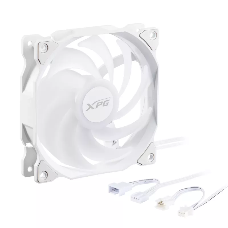 XPG VENTO 120 ARGB PWM Valge, Ventilaator, 12 cm, 300 RPM, 1850 RPM, Valge