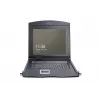 DIGITUS Moduleeritud 43,2 cm (17 inch) TFT konsool 8-pordilise KVM-iga RAL 9005 must - Qwerty US