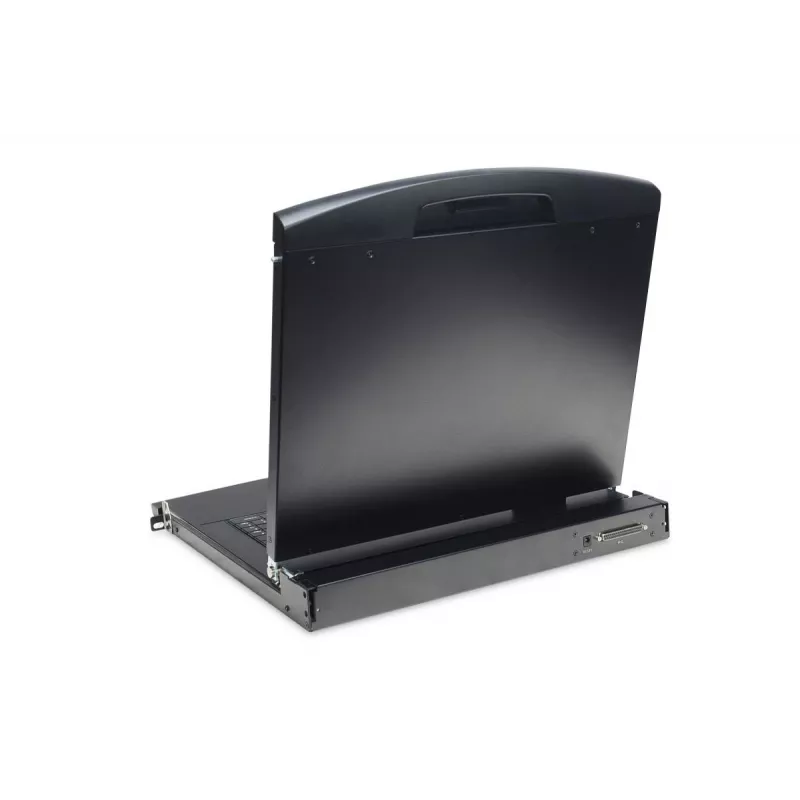 DIGITUS Moduleeritud 43,2 cm (17 inch) TFT konsool 8-pordilise KVM-iga RAL 9005 must - Qwerty US
