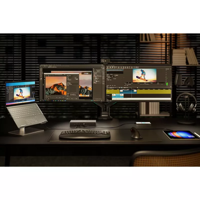 Kensington SD5000T5 EQ Thunderbolt 5 kolmekordne 4K dokkimisjaam 140W PD-ga – Windows/macOS