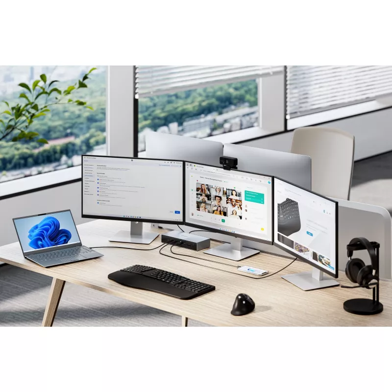 Kensington SD5000T5 EQ Thunderbolt 5 kolmekordne 4K dokkimisjaam 140W PD-ga – Windows/macOS