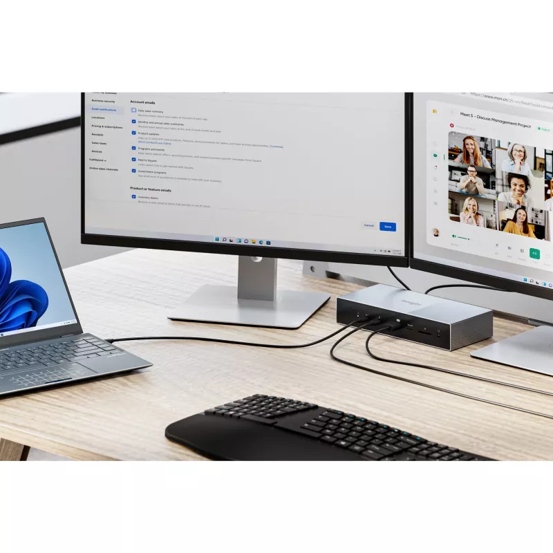 Kensington SD5000T5 EQ Thunderbolt 5 kolmekordne 4K dokkimisjaam 140W PD-ga – Windows/macOS