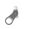 SILICON POWER Mobile C80 - 32 GB kahe USB-liidesega mälupulk - USB-C / Type-A - hall