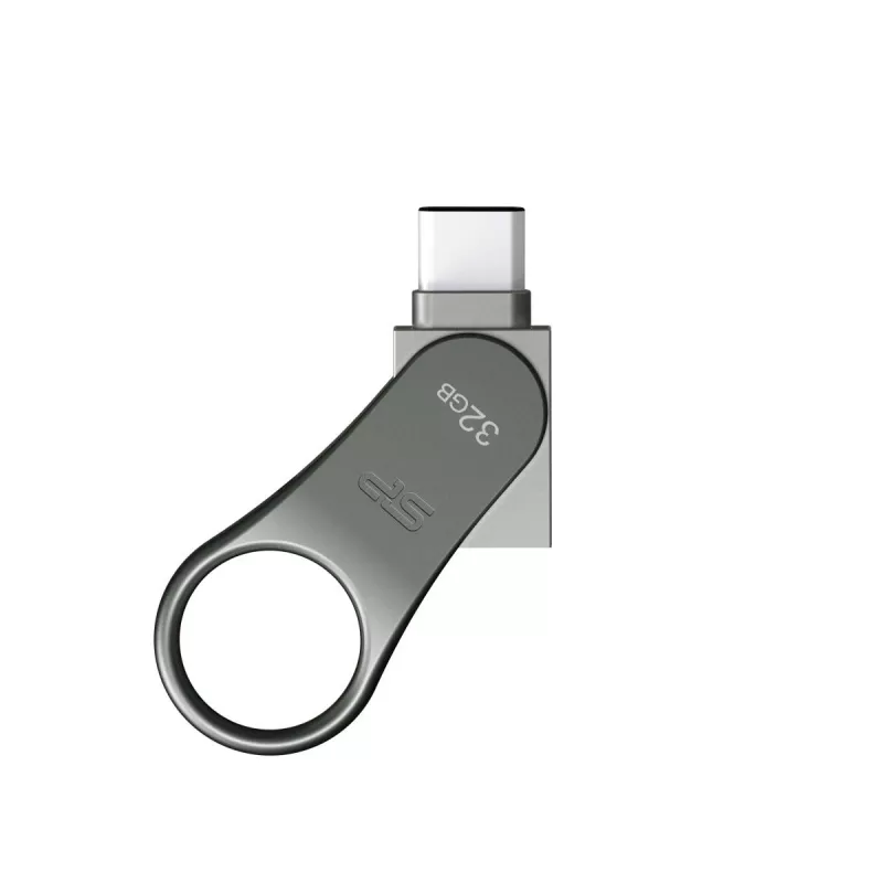 SILICON POWER Mobile C80 - 32 GB kahe USB-liidesega mälupulk - USB-C / Type-A - hall