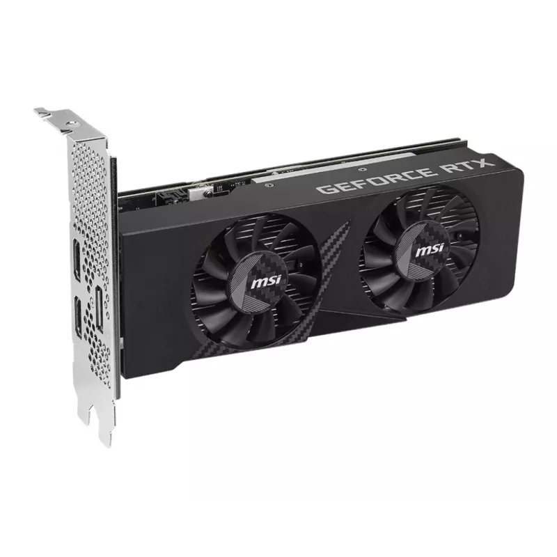 MSI graafikakaart GeForce RTX 3050 6 GB GDDR6, PCIe x8 4.0, 1492 MHz boost, 96-bit, 2x HDMI 2.1 + DP 1.4a, 70 W, 2 ventilaatorit, FH/HL