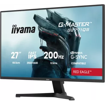 iiyama G-MASTER G2771QS-B1 arvutimonitor 68,6 cm (27 tolli) 2560 x 1440 pikslit Wide Quad HD must