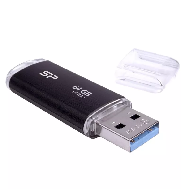 SILICON POWER USB-mälupulk - 64 GB Silicon Power USB3.2 B02 Must