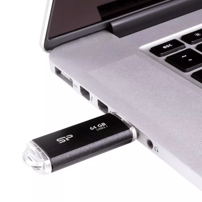SILICON POWER USB-mälupulk - 64 GB Silicon Power USB3.2 B02 Must