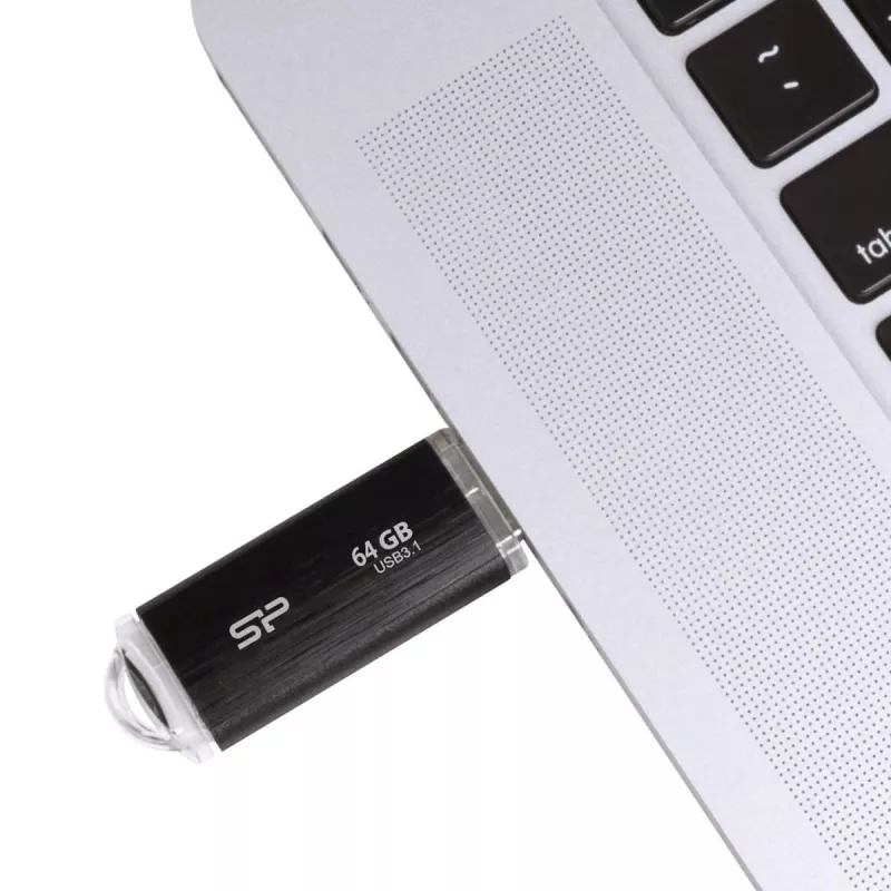 SILICON POWER USB-mälupulk - 64 GB Silicon Power USB3.2 B02 Must