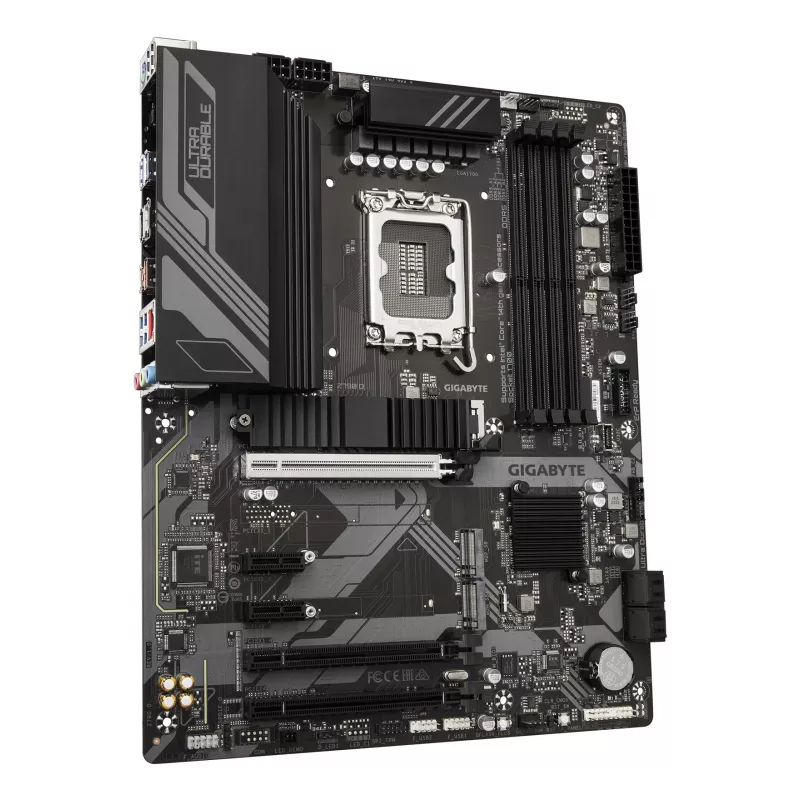 GIGABYTE Z790 D emaplaat – toetab Intel Core 14. põlvkonna protsessoreid, 12+1+1 faasi digitaalne VRM, kuni 7600 MHz DDR5 (OC), 3xPCIe 4.0 M.2, 2.5GbE LAN, USB 3.2 Gen 2