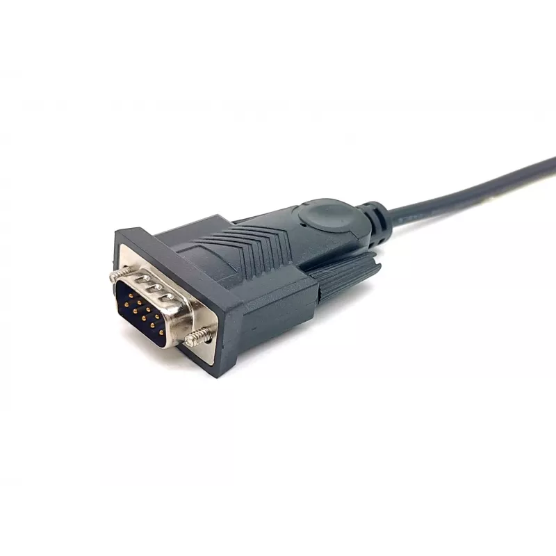 Equip USB-A jadaliidese (DB9) kaabel, M/M 1,5m, must, 1,5 m, USB Type-A, DB-9, isane, isane