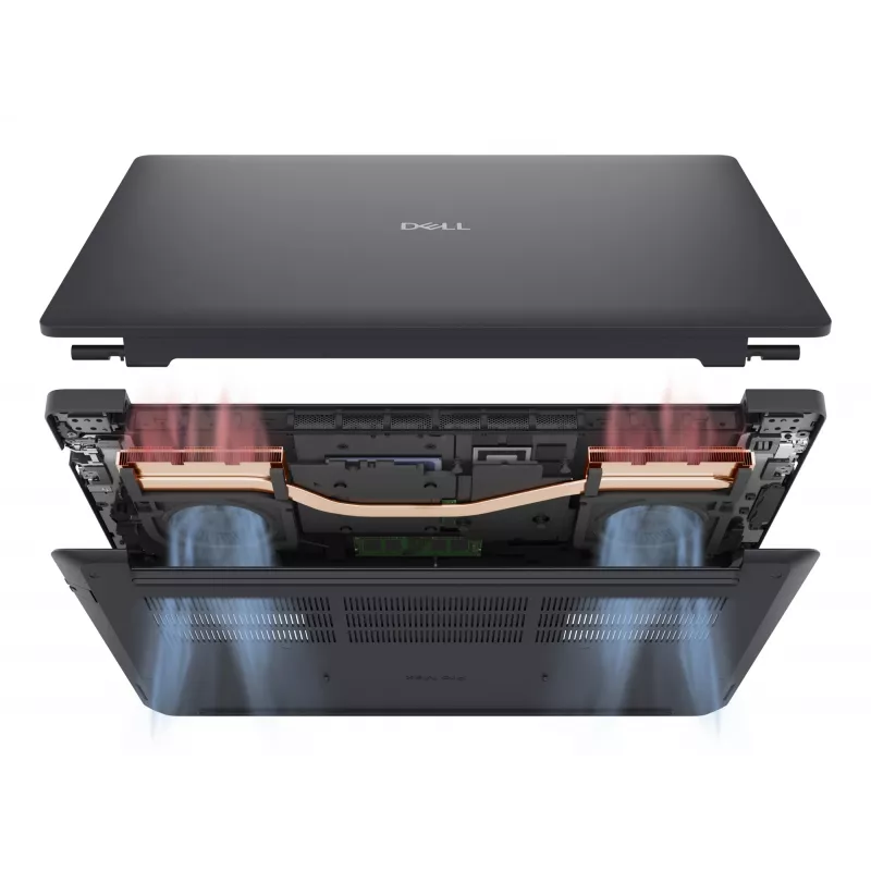 DELL Pro Max 16 MC16250 Intel Core Ultra 7 265H Mobiilne tööjaam 40,6 cm (16 tolli) Full HD+ 64 GB DDR5-SDRAM 1 TB SSD NVIDIA RTX PRO 1000 Blackwell Wi-Fi 7 (802.11be) Windows 11 Pro Saksa must
