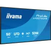 iiyama LH5075UHS-B2AG Signage Display Digitaalne infotahvel 125,7 cm (49,5 tolli) LCD Wi-Fi 500 cd/m² 4K Ultra HD Must Sisseehitatud protsessor Android 24/7