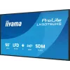 iiyama LH5075UHS-B2AG Signage Display Digitaalne infotahvel 125,7 cm (49,5 tolli) LCD Wi-Fi 500 cd/m² 4K Ultra HD Must Sisseehitatud protsessor Android 24/7