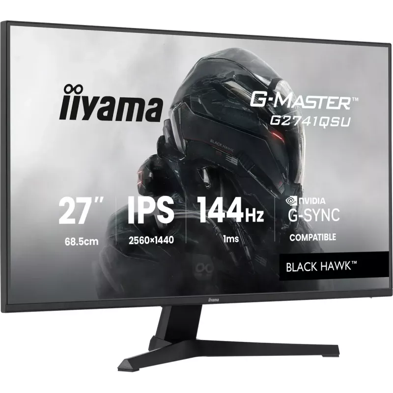 iiyama G-MASTER G2741QSU-B1 arvutimonitor 68,6 cm (27 tolli) 2560 x 1440 pikslit 4K Ultra HD QLED Must