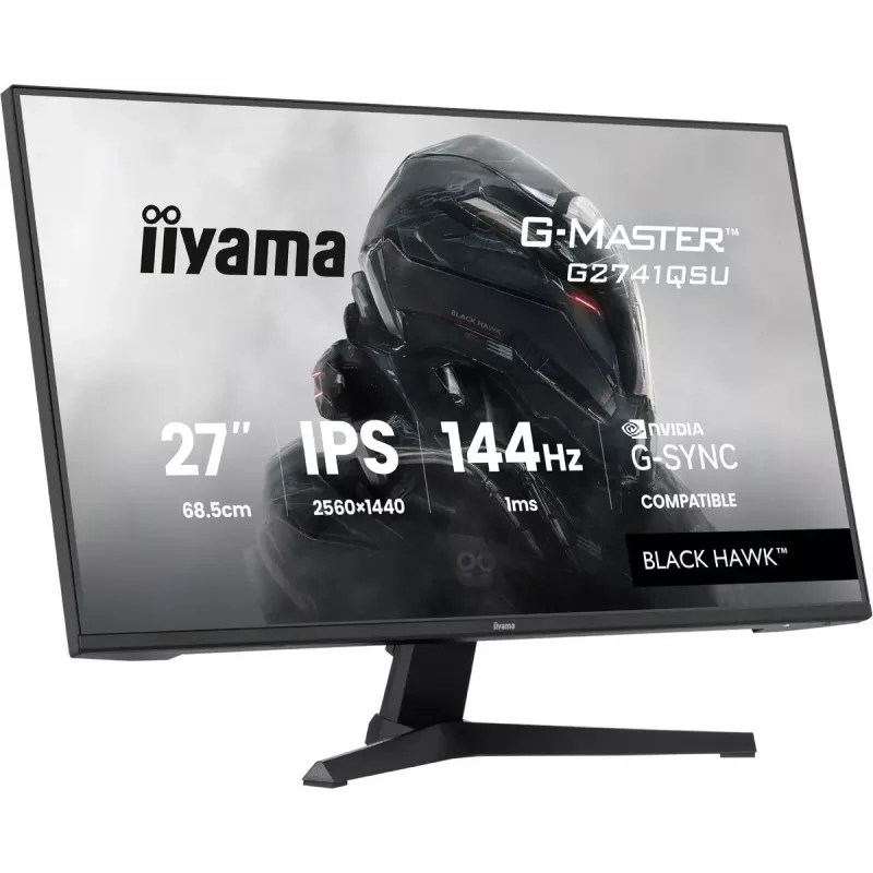 iiyama G-MASTER G2741QSU-B1 arvutimonitor 68,6 cm (27 tolli) 2560 x 1440 pikslit 4K Ultra HD QLED Must