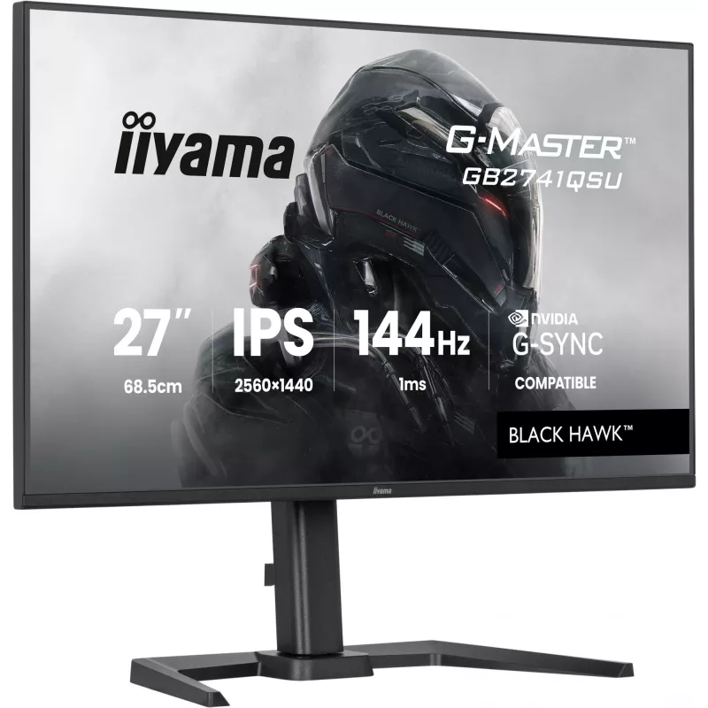 iiyama G-MASTER GB2741QSU-B1 arvutimonitor 68,6 cm (27 tolli) 2560 x 1440 pikslit 4K Ultra HD LED must