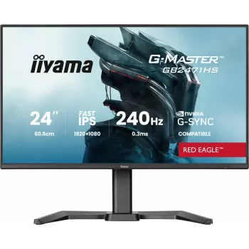 iiyama G-MASTER GB2471HS-B1 arvutimonitor 60,5 cm (23,8 tolli) 1920 x 1080 pikslit Full HD must