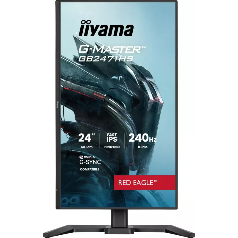 iiyama G-MASTER GB2471HS-B1 arvutimonitor 60,5 cm (23,8 tolli) 1920 x 1080 pikslit Full HD must