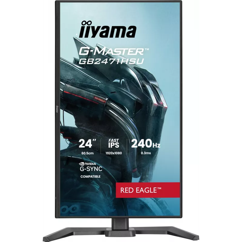 iiyama G-MASTER GB2471HSU-B1 arvutimonitor 60,5 cm (23,8 tolli) 1920 x 1080 pikslit Full HD must