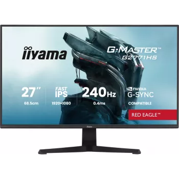 iiyama G-MASTER G2771HS-B1 arvutimonitor 68,6 cm (27 tolli) 1920 x 1080 pikslit Full HD must