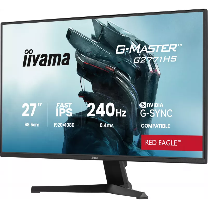iiyama G-MASTER G2771HS-B1 arvutimonitor 68,6 cm (27 tolli) 1920 x 1080 pikslit Full HD must