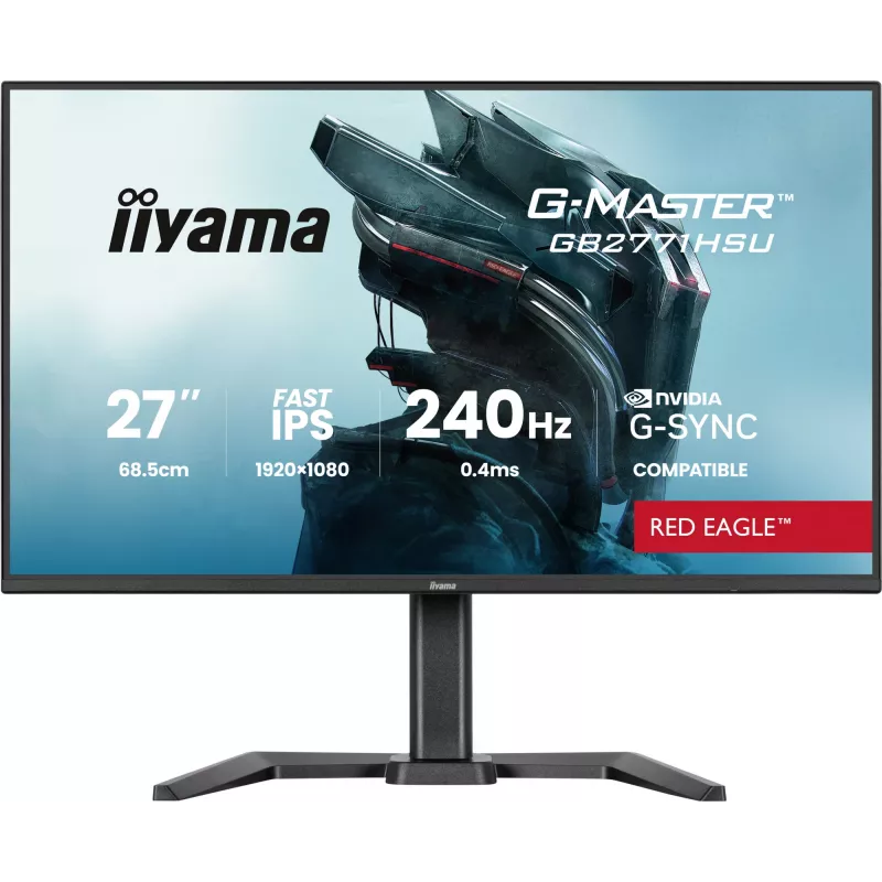 iiyama G-MASTER GB2771HSU-B1 arvutimonitor 68,6 cm (27 tolli) 1920 x 1080 pikslit Full HD must