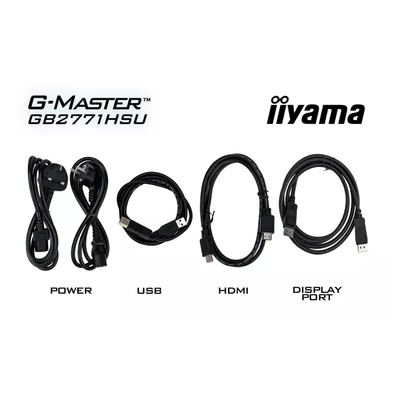 iiyama G-MASTER GB2771HSU-B1 arvutimonitor 68,6 cm (27 tolli) 1920 x 1080 pikslit Full HD must