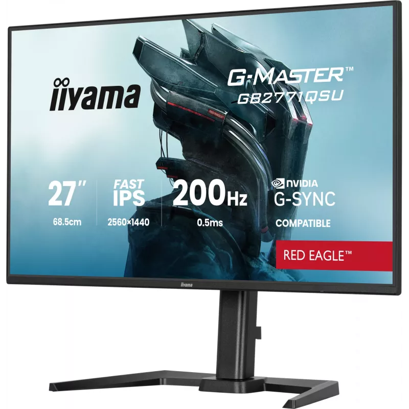iiyama G-MASTER GB2771QSU-B1 arvutimonitor 68,6 cm (27 tolli) 2560 x 1440 pikslit Wide Quad HD must
