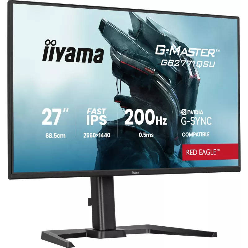 iiyama G-MASTER GB2771QSU-B1 arvutimonitor 68,6 cm (27 tolli) 2560 x 1440 pikslit Wide Quad HD must