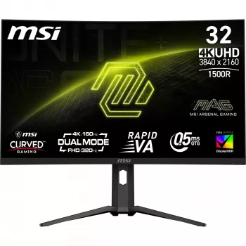 MSI MAG 321CUPDF arvutimonitor 80 cm (31.5 tolli) 3840 x 2160 pikslit 4K Ultra HD LCD must
