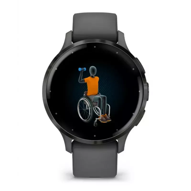 Nutikell GARMIN Venu 3S — 41 mm hall polümeerkorpus, 1,2-tolline AMOLED, 10-päevane aku, 5 ATM