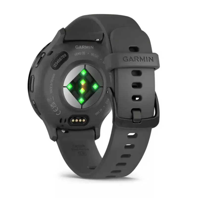 Nutikell GARMIN Venu 3S — 41 mm hall polümeerkorpus, 1,2-tolline AMOLED, 10-päevane aku, 5 ATM